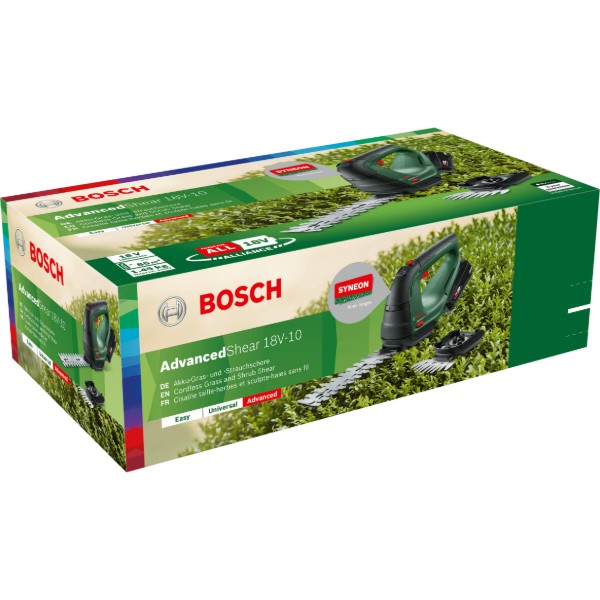 Фото - Кущоріз-ножиці акумуляторні Bosch AdvancedShear 18V-10 + насадка кущоріз (0.600.857.000)